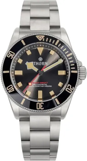 Watches for Men 39mm Titanium Dive Watch PT5000 Automatic Mechanical Sapphire Crystal Luminous 200M elk leisurely poll Water Resistant, SHY036 Blue Thorn 