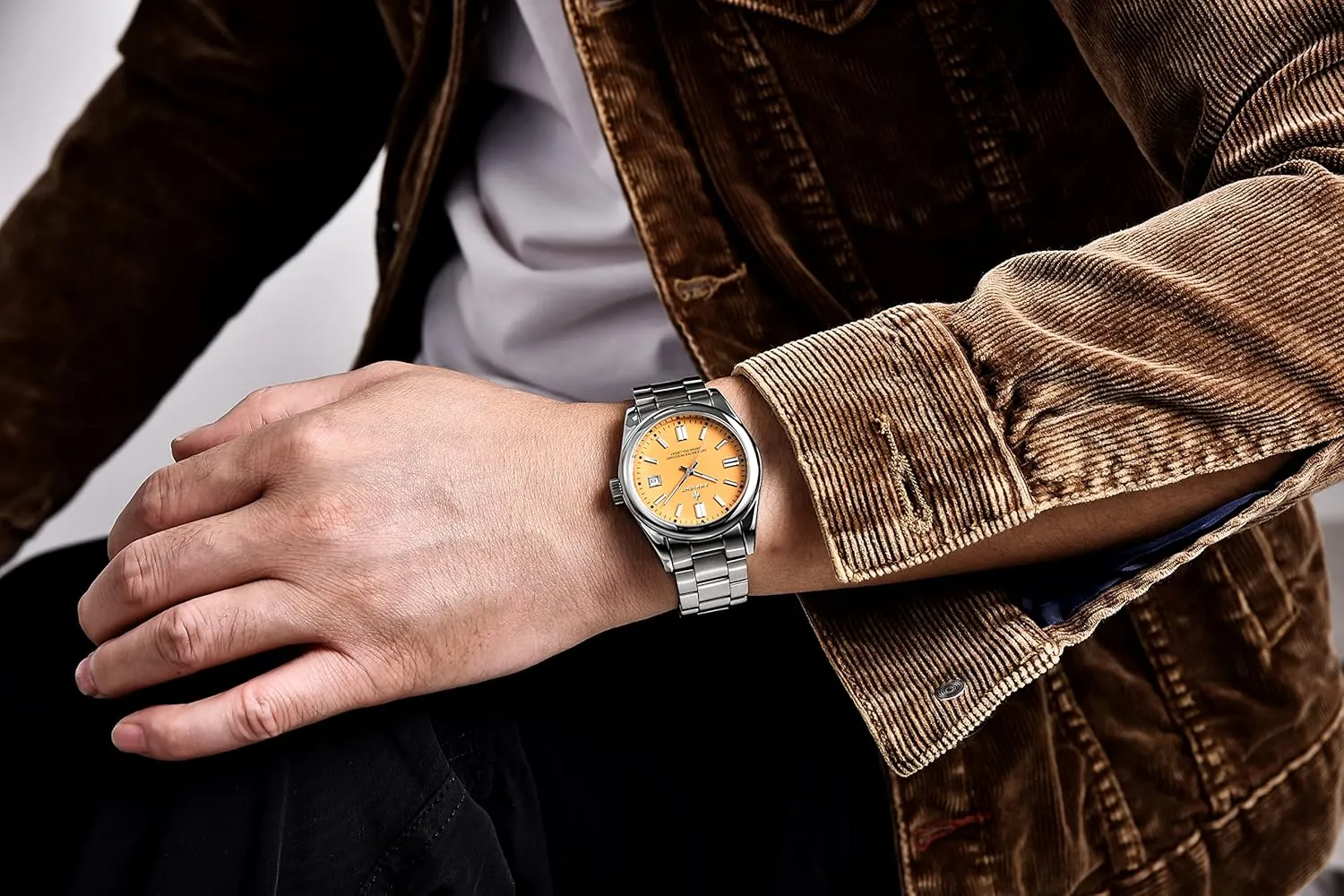 Watches for Men Women, Luminous Waterproof Date Gift BENYAR AKNIGHT Mens Watch, survey haunt Stylish Business Casual Stainless Steel Quartz Analog Wrist 