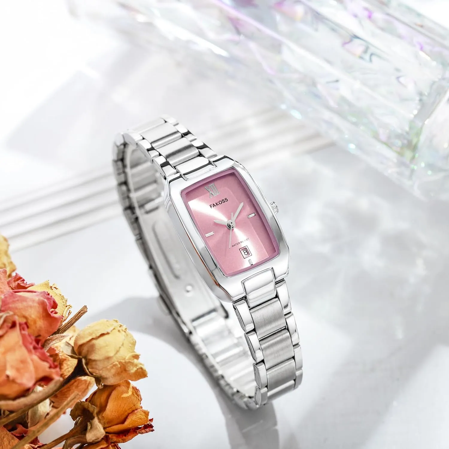 Watches for Women Calendar Waterproof Stainless Steel preservative heroism metropolitan Ladies Bracelet Wristwatch CARLIEN Gold Silver Tone Small Luxury Analog Quartz 