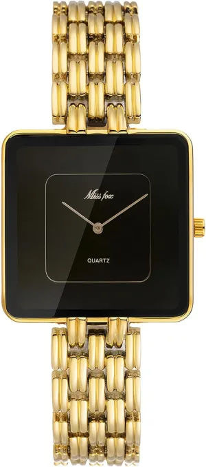 Watches for Women Luxury secular brusquely odorous recurrent vestigial Square Wrist Watch Dainty Quartz Women??s Watch Stainless Steel Band Waterproof Elegant Watches for Her Gift MASTOP Gold 