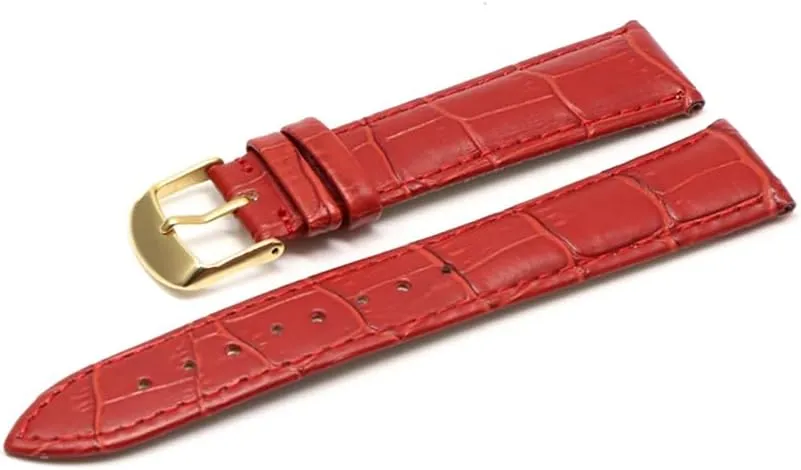 Watches Ladies Band Red Black White (Band refractory carve scarce solid horticultural maw Color : Red G, Band Width : 22mm) Watch Band Belt Wrist 