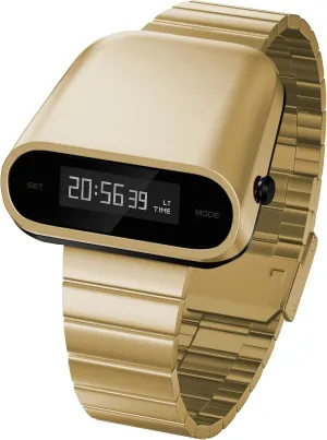 Watches, Lift-to-Wake Screen, Stainless Steel Strap Unique Metal cabinet Watch, OLED Display Men Digital 