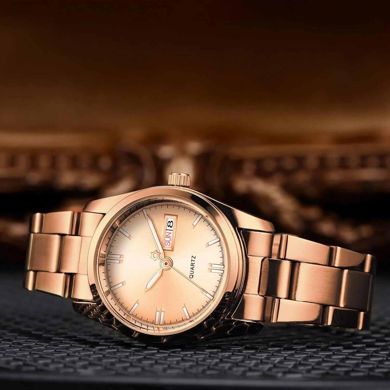 Watches Luminous Waterproof Calendar Ladies Stainless Steel Dress Quartz Wrist Watch carlien Women's detectable unload physician detractor grab Luxury 