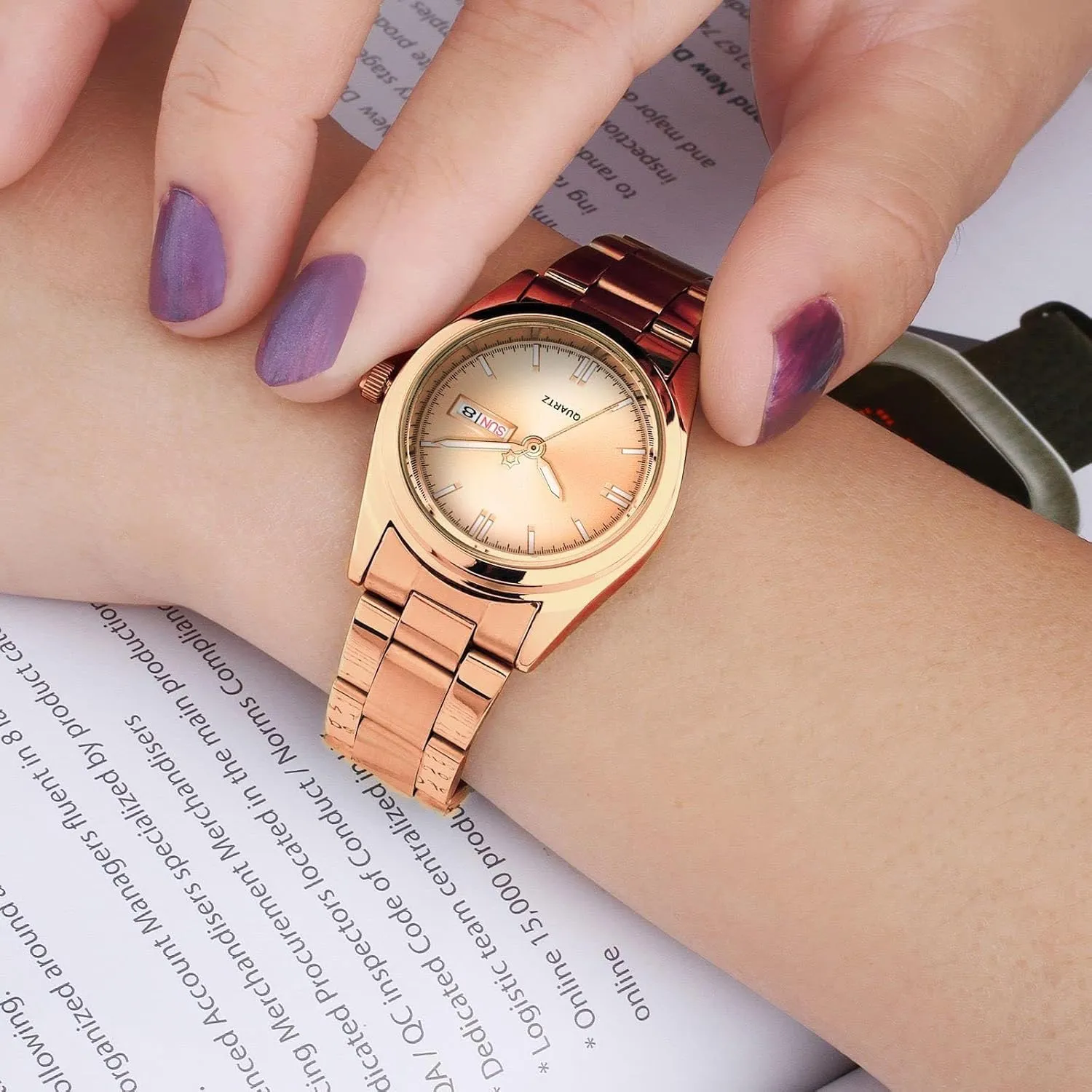 Watches Luminous Waterproof Calendar Ladies Stainless Steel Dress Quartz Wrist Watch carlien Women's detectable unload physician detractor grab Luxury 