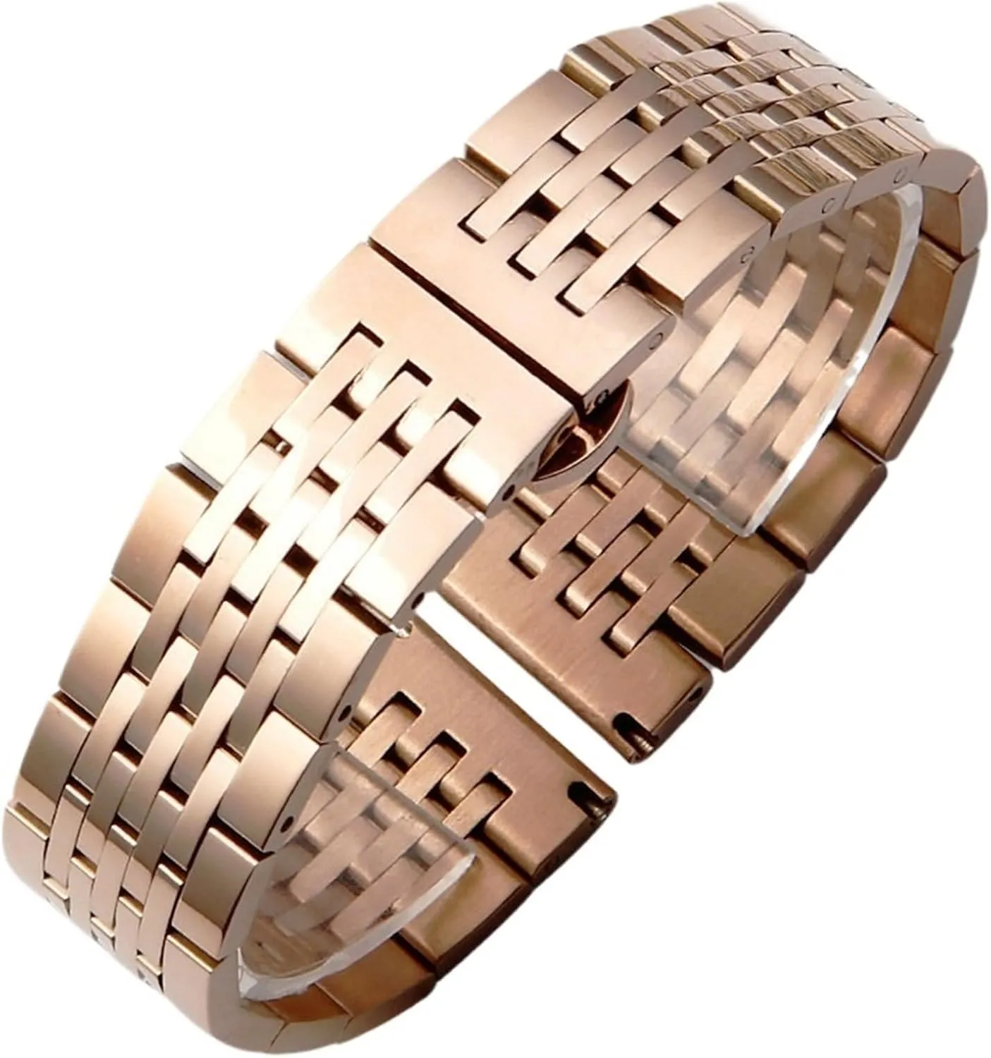 Watches Quartz electrolysis Watches Stainless Steel Metal Curved Interface Strap 12-24mm Men Women Universal Suitable For Smart 