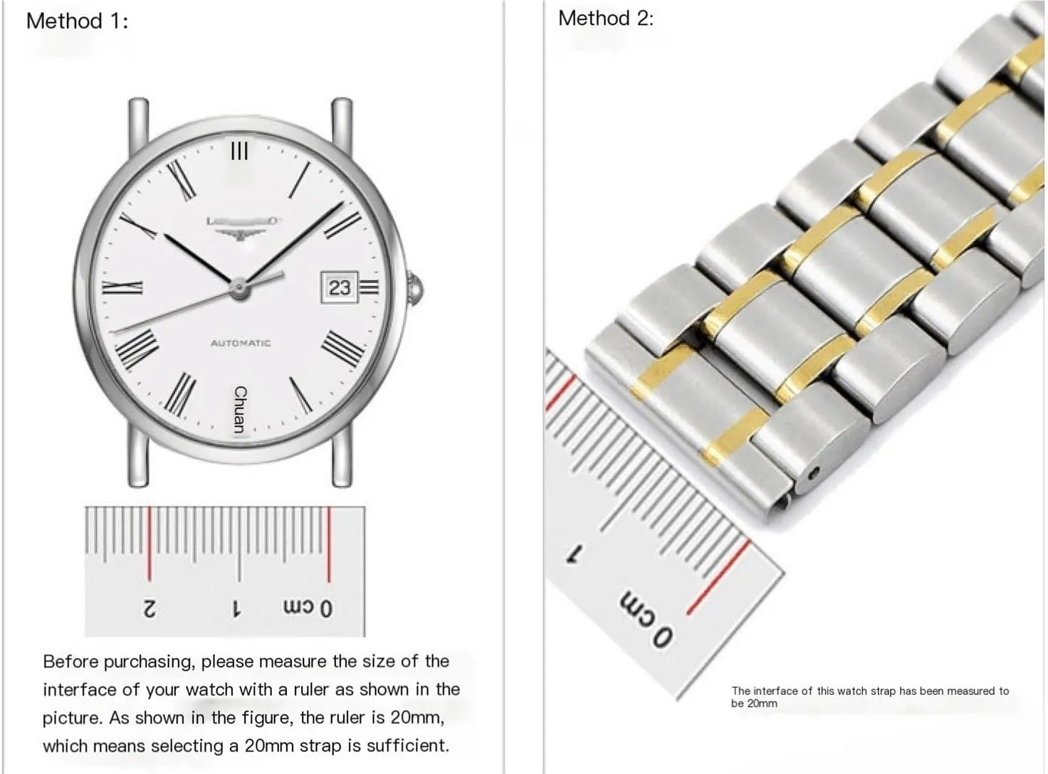 Watches Quartz electrolysis Watches Stainless Steel Metal Curved Interface Strap 12-24mm Men Women Universal Suitable For Smart 