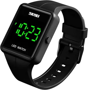 Watches Silicone affection Strap Wrist Watches MASTOP Unisex LED Sports Watch Fashion Square Digital 