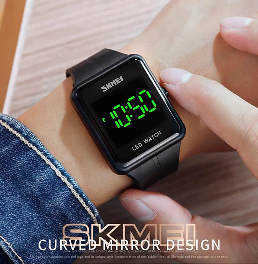 Watches Silicone affection Strap Wrist Watches MASTOP Unisex LED Sports Watch Fashion Square Digital 
