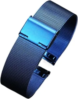 Watches Smart Watches productive solid polish interdependent fraudulent Metal Woven Wristband Mesh Watch Band Men Women Universal Bracelet 18mm 20mm Suitable for Traditional 