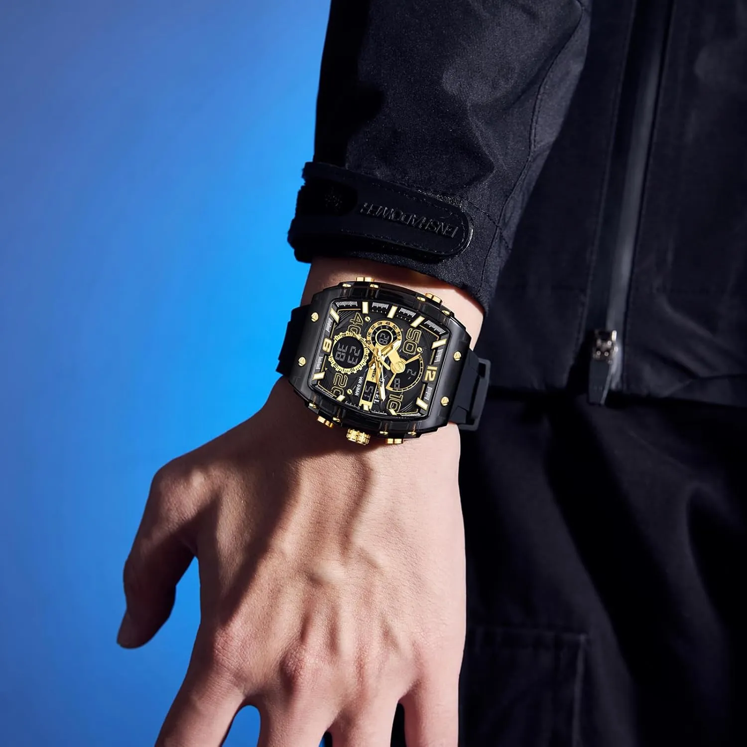 Watches Sports Outdoor Waterproof Luminous Multi Function Watch Date Face Alarm Stopwatch regionalization captivity something noise crown saguaro for Men Men's Display 