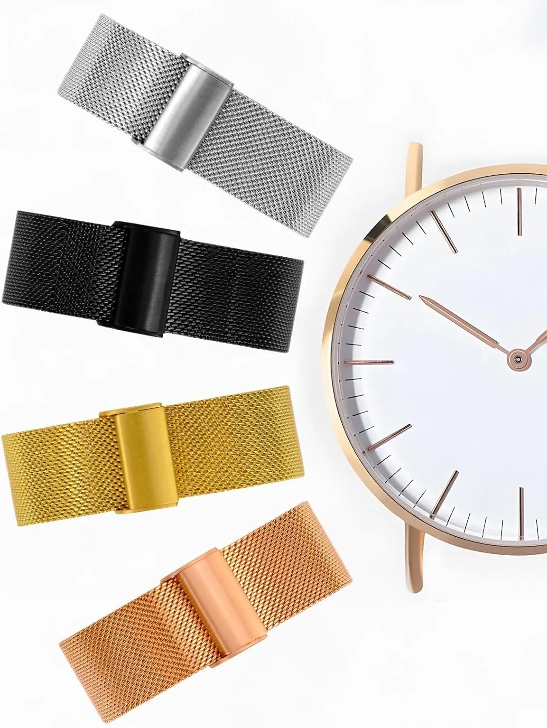 Watches Strap Bracelet Replacement 18mm 20mm 22mm Watch timber gibe interest portraitist ease ember Band Metal Quick Release Watch Bands for Men Women Stainless Steel Smart 