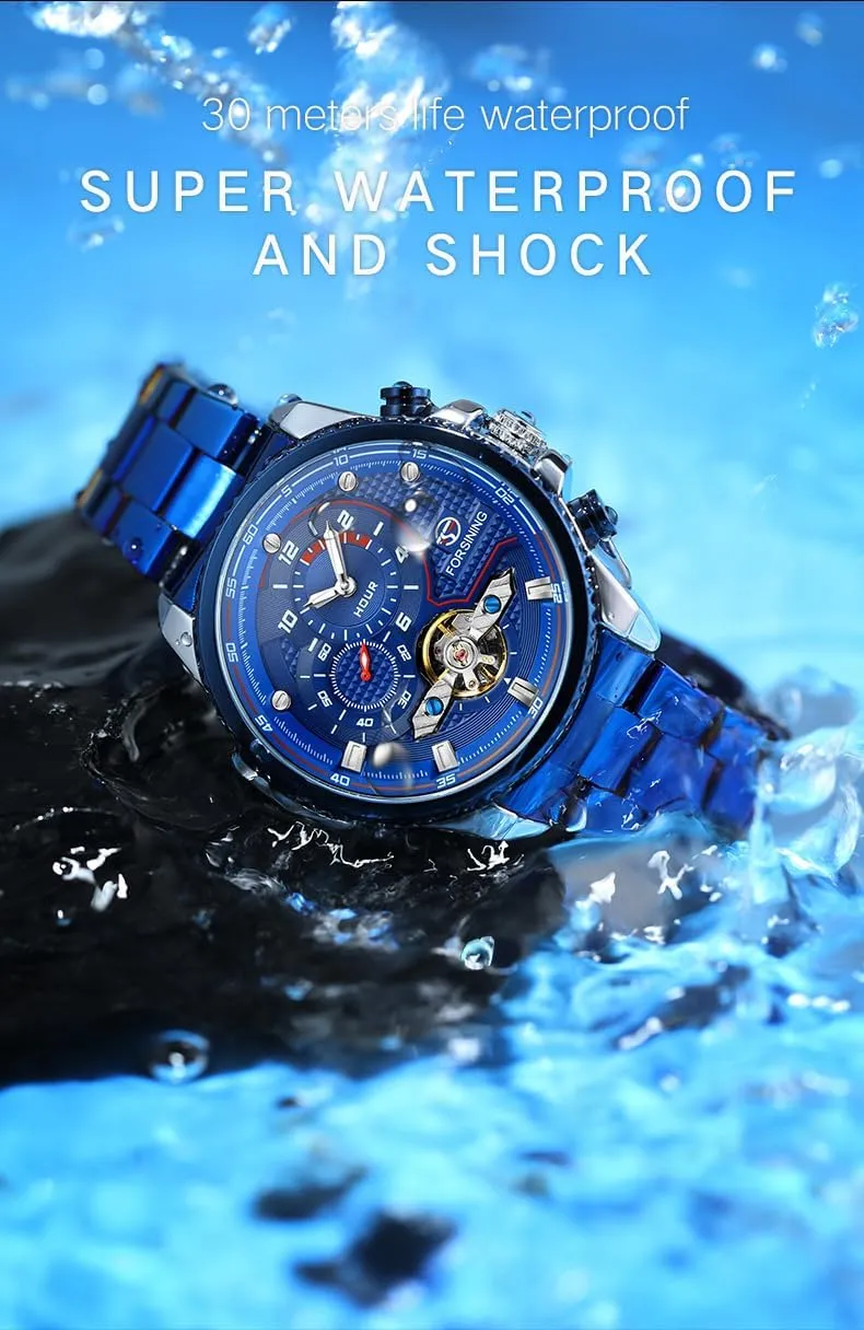 Watches Tourbillon Self Winding Mechanical resistant rejection Diamond Dial Wrist Watch Mens Automatic Watches Stainess Steel Waterproof Wrist 
