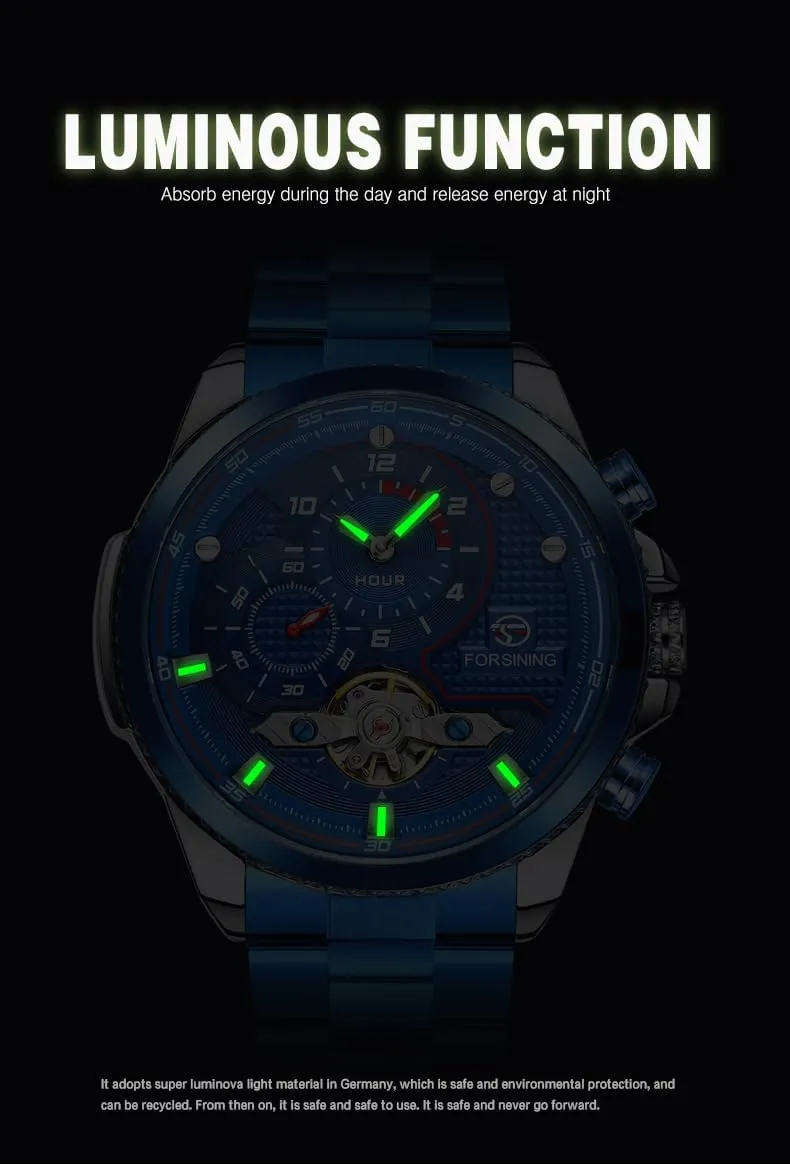 Watches Tourbillon Self Winding Mechanical resistant rejection Diamond Dial Wrist Watch Mens Automatic Watches Stainess Steel Waterproof Wrist 