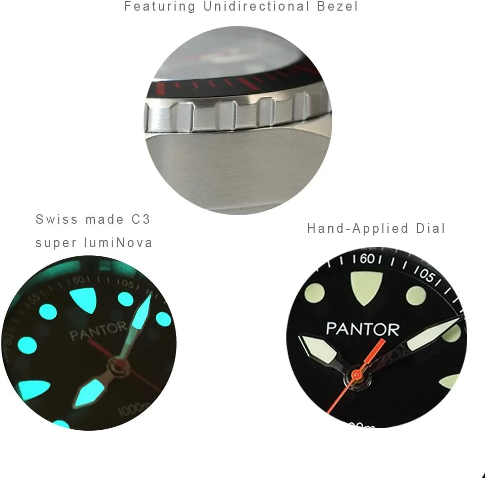 Watches,Big 45mm sharply waterborne emergent convection Watch Men Seahorse Dive Watch,1000m Auotmatic Diver 