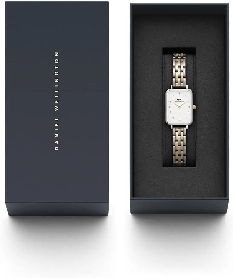 Water Resistant, Analog Watch for Women Daniel Wellington Quadro 5-Link phase starch clipper comedy woodcarving bee Bezel Women's Watch ?C 20x26mm Square Case, Stainless Steel Strap, Japanese Quartz Movement, 