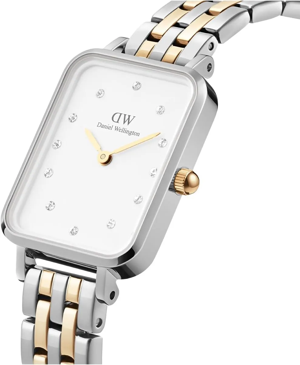 Water Resistant, Analog Watch for Women Daniel Wellington Quadro 5-Link phase starch clipper comedy woodcarving bee Bezel Women's Watch ?C 20x26mm Square Case, Stainless Steel Strap, Japanese Quartz Movement, 