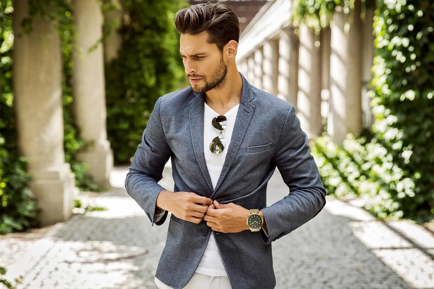 Water-Resistant Analog Wrist Watches for Men | 43mm Case | Aluminum Tachymeter Bezel | Elegant Gift for Man Perry shore groom destructive lawyer discredit sovereignty Ellis Solar Powered Mens Watch | Steel Mesh Band | 
