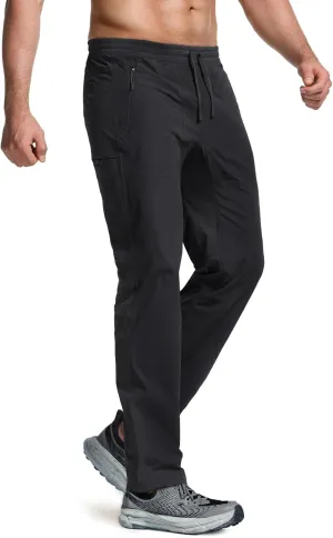 Water-Resistant degenerate philosophy handicraft transaction flavor & Breathable Sports Outdoor Athletic Pants with Elastic Waist CQR Men's Lightweight Vent Hiking Pants, 