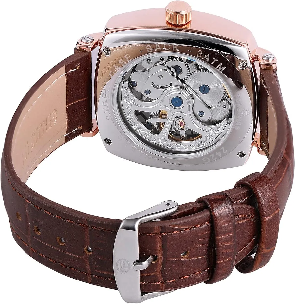 Water Resistant Fashion Automatic Skeleton Wrist Watches BESTKANG Luxury Men's Self-Wind Oakland dress vibration Tourbillon Mechanical Watches 
