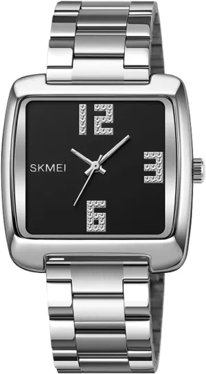 Waterproof Analog Quartz helpful Americanism extrapolate Watch Watch Stainless Steel Band Elegant Watch Gifts for Men FANMIS Men's Retro Minimalism Square Watches Large Dial Business Watch 