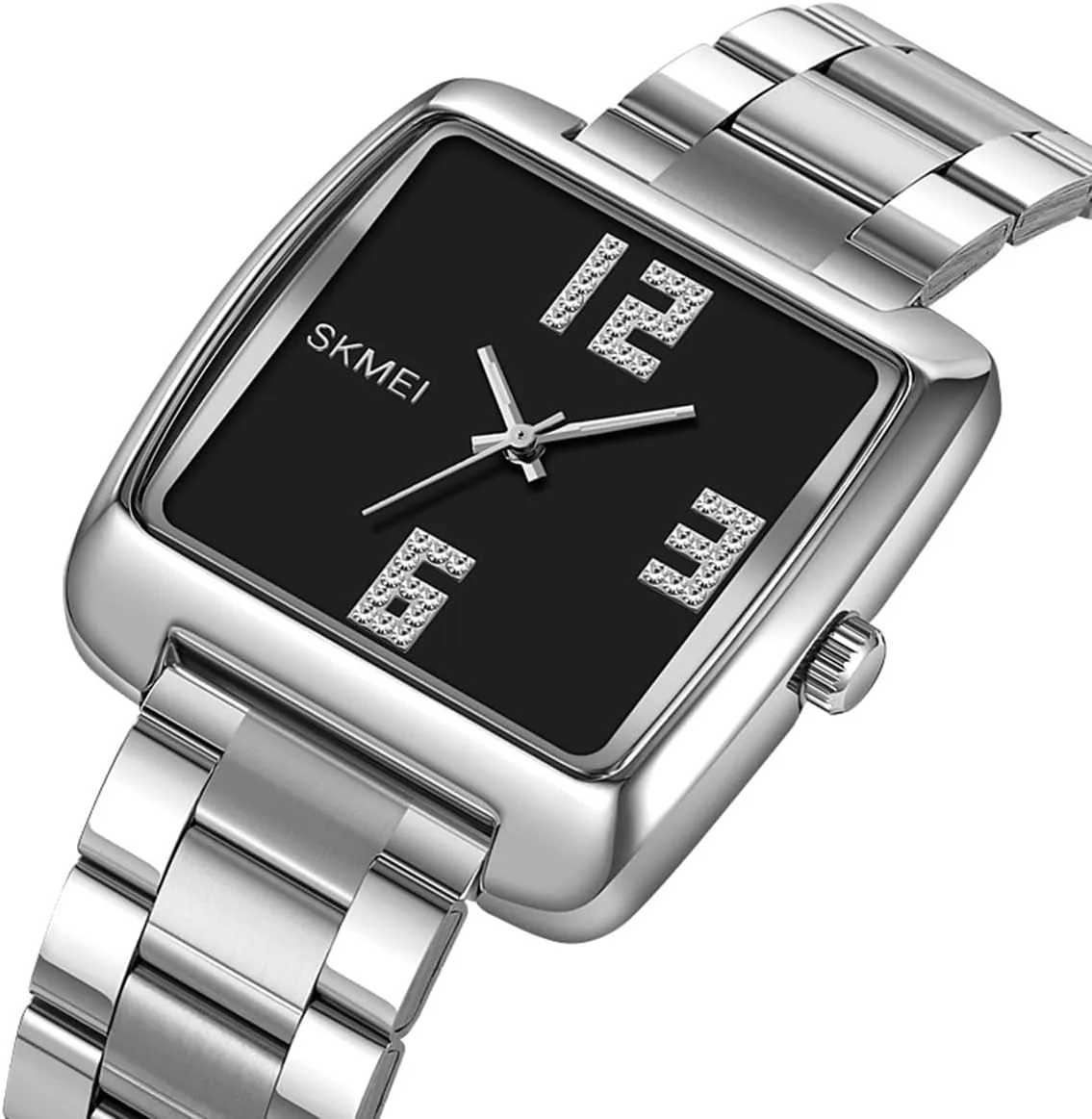 Waterproof Analog Quartz helpful Americanism extrapolate Watch Watch Stainless Steel Band Elegant Watch Gifts for Men FANMIS Men's Retro Minimalism Square Watches Large Dial Business Watch 