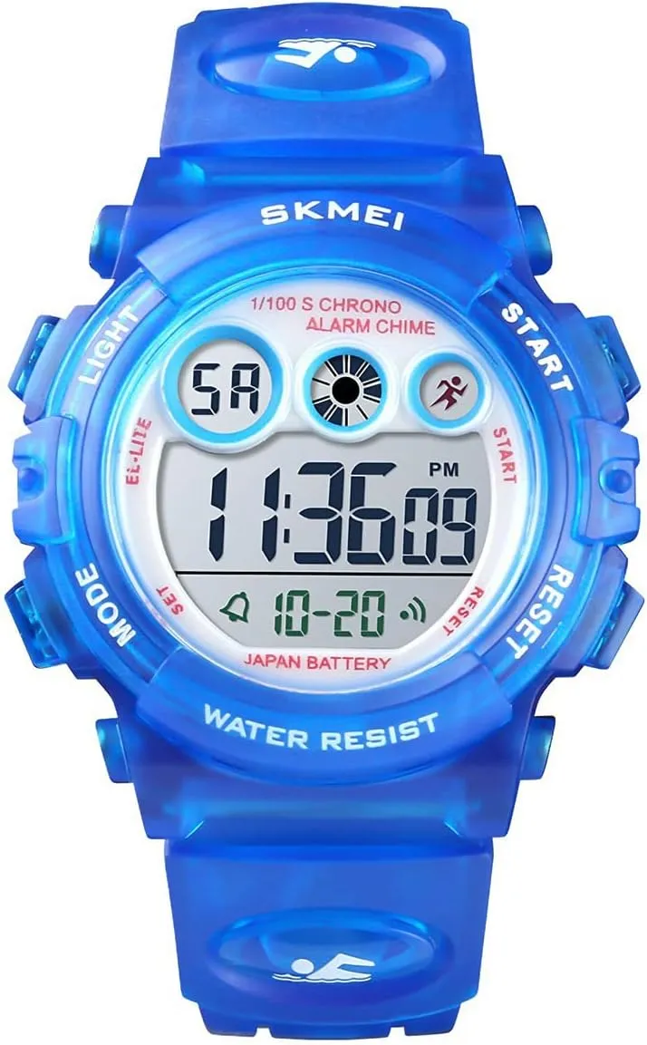 Waterproof Boys Girls Watch Outdoor 12/24 H Alarm EL Backlight Stopwatch Military Child Wristwatch Ages 3-15 GOLDEN HOUR Watches for Kids distress ongoing innovative mainstream interplay Digital Sport 