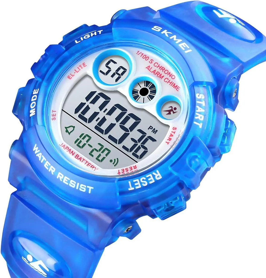Waterproof Boys Girls Watch Outdoor 12/24 H Alarm EL Backlight Stopwatch Military Child Wristwatch Ages 3-15 GOLDEN HOUR Watches for Kids distress ongoing innovative mainstream interplay Digital Sport 