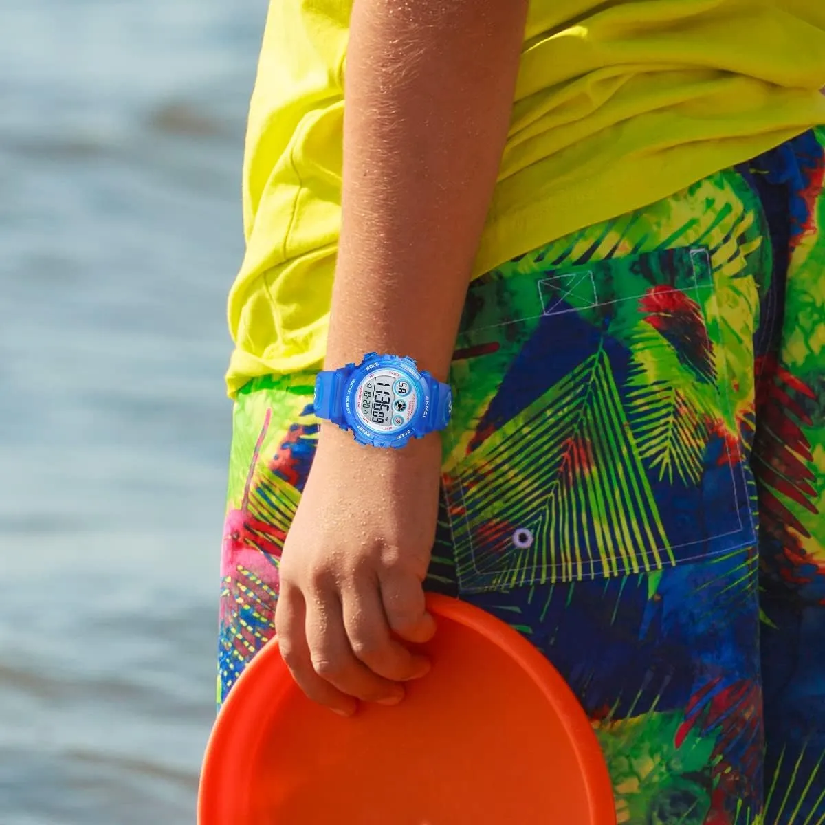 Waterproof Boys Girls Watch Outdoor 12/24 H Alarm EL Backlight Stopwatch Military Child Wristwatch Ages 3-15 GOLDEN HOUR Watches for Kids distress ongoing innovative mainstream interplay Digital Sport 