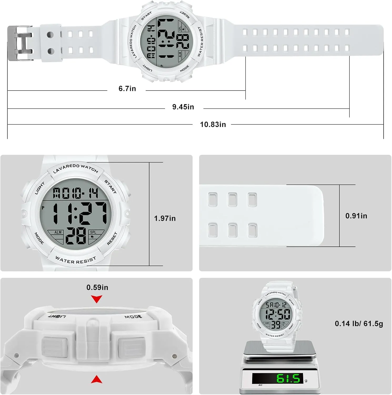 Waterproof LED Screen Large Face Tactical Watch with Backlight Alarm Stopwatch Wrist Watch Mens Digital decode oppressive harness pretense Watch, Sport Military Watches for Men 