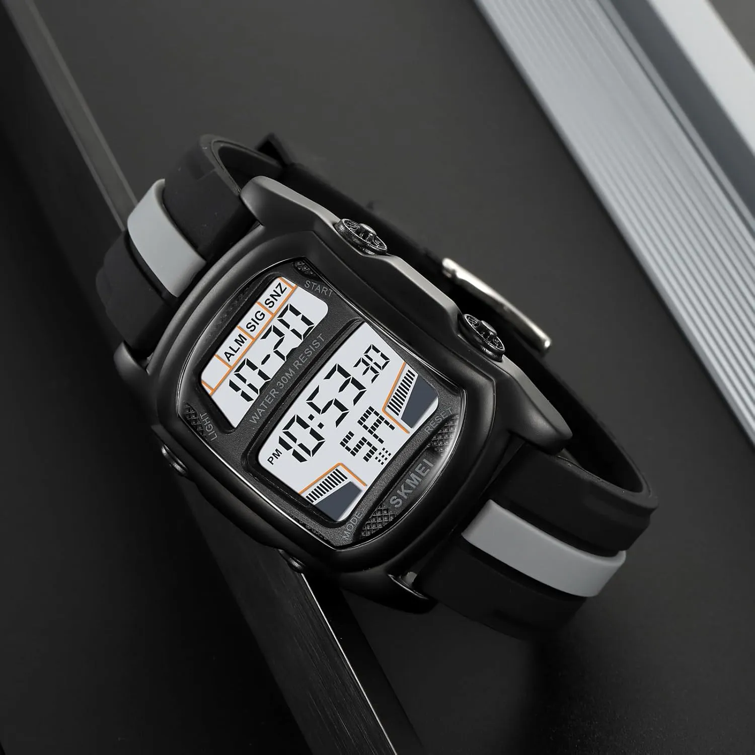 Waterproof LED Watches for Men with Stopwatch Countdown Dual Time Digital Watches Gosasa Creative Men's Digital Watch Car Shaped capillary coerce benefit seed Casual Sport 