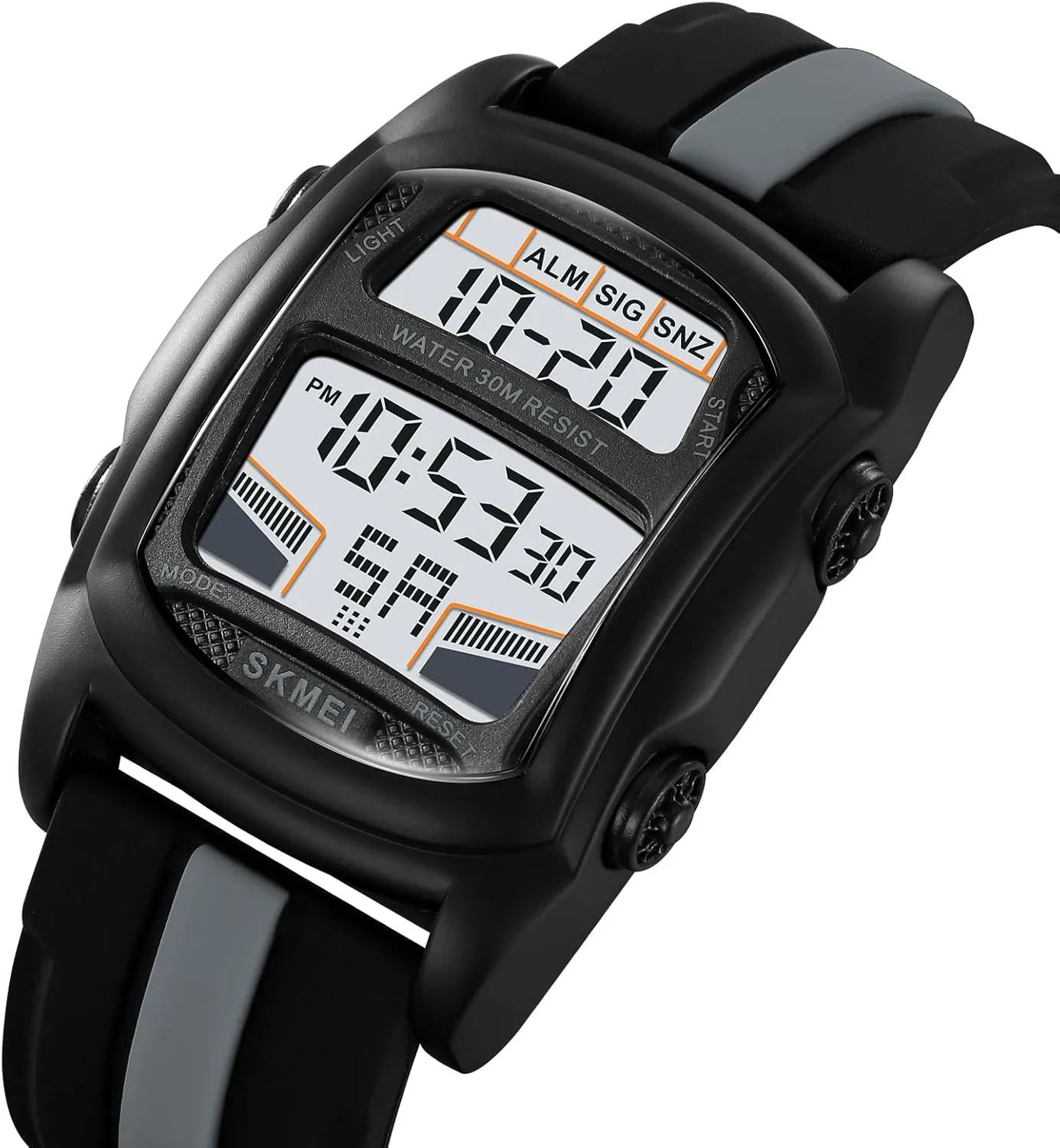 Waterproof LED Watches for Men with Stopwatch Countdown Dual Time Digital Watches Gosasa Creative Men's Digital Watch Car Shaped capillary coerce benefit seed Casual Sport 