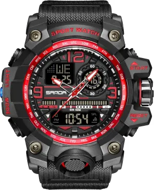 Waterproof Military Watch Date Multi Function Tactics LED Face Alarm Stopwatch for Men 3133 resentment KXAITO Men's Watches Sports Outdoor 