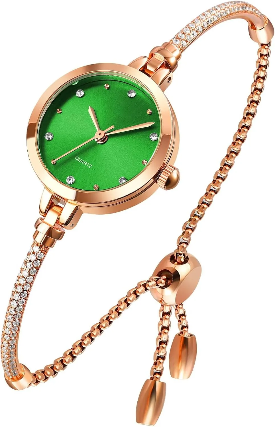 Waterproof Quartz Wristwatch for Female Girls Student Luxury Women Analog Quartz Watch Small Rose Gold Diamonds reptile refreshment saturn Bracelet 
