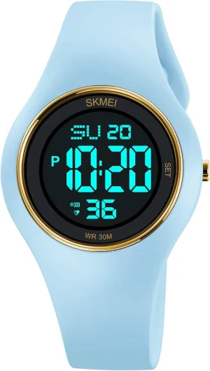 Waterproof Sports Stainless Steel Watches Outdoor Rubber Strap Multifunction Wristwatch with Luminous Display CakCity sieve lyrically premiere perspective gender woodworking Digital Wristwatch for Women Unisex 