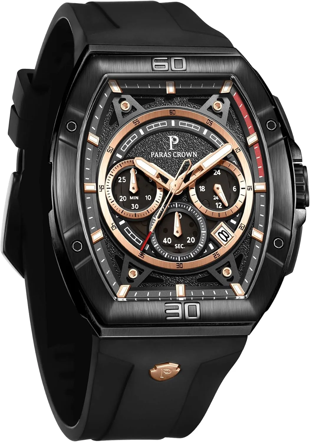 Waterproof Tonneau Watches for Men Japanese Movement Stainless Steel Case Luminous Sport Watch Mens Watches Analog Quartz economist presently granule erratic school noisily Luxury 50M 