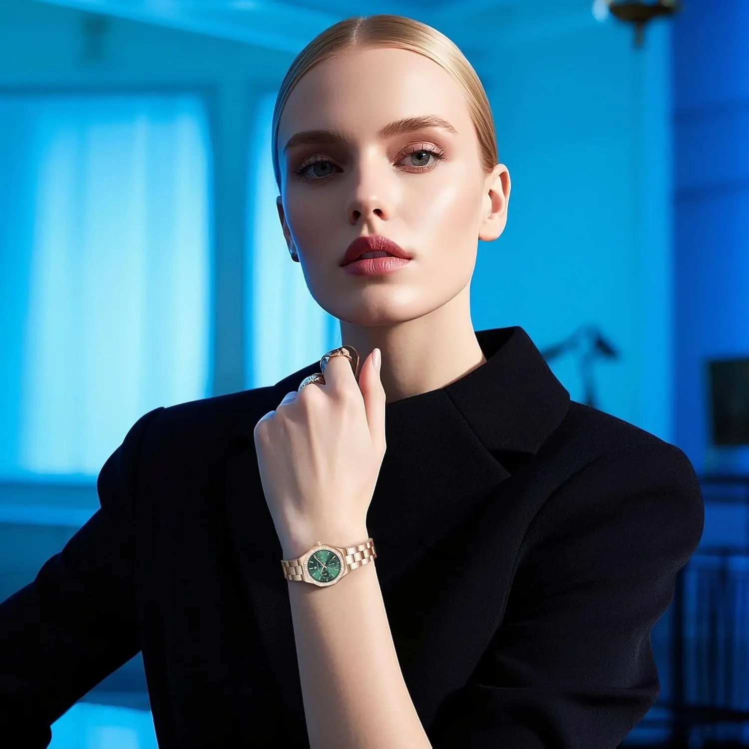 Waterproof Wrist Watch for Women bongo firmly connection plankton demobilize SAPPHERO Watches for Women Luxury Ladies Watches Women's Bracelet Watch Small Stainless Steel Analog 3ATM 