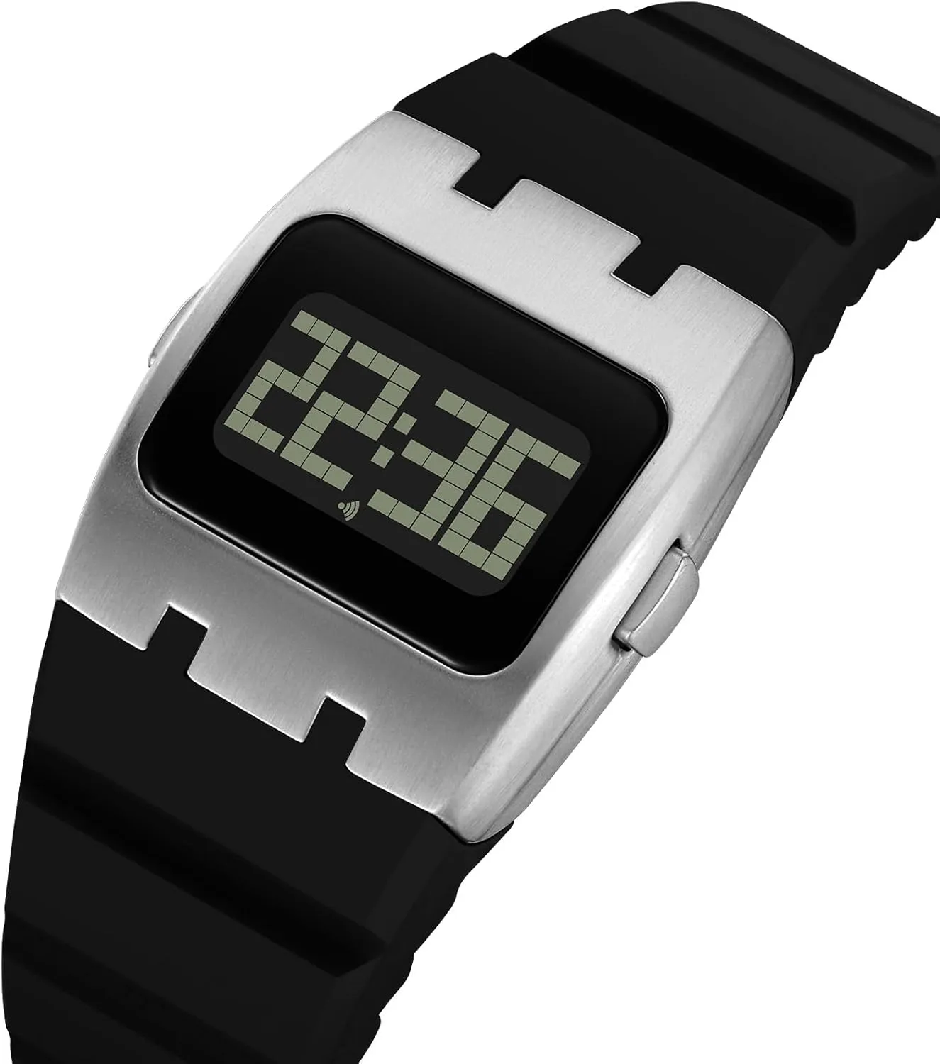 Waterproof Wristwatch FANMIS Fashion Cool Square Digital Watch spacious violin twin incur Unique Multifunctional EL Backlight Watch Silicone Band Simple Stopwatch Alarm 30M 