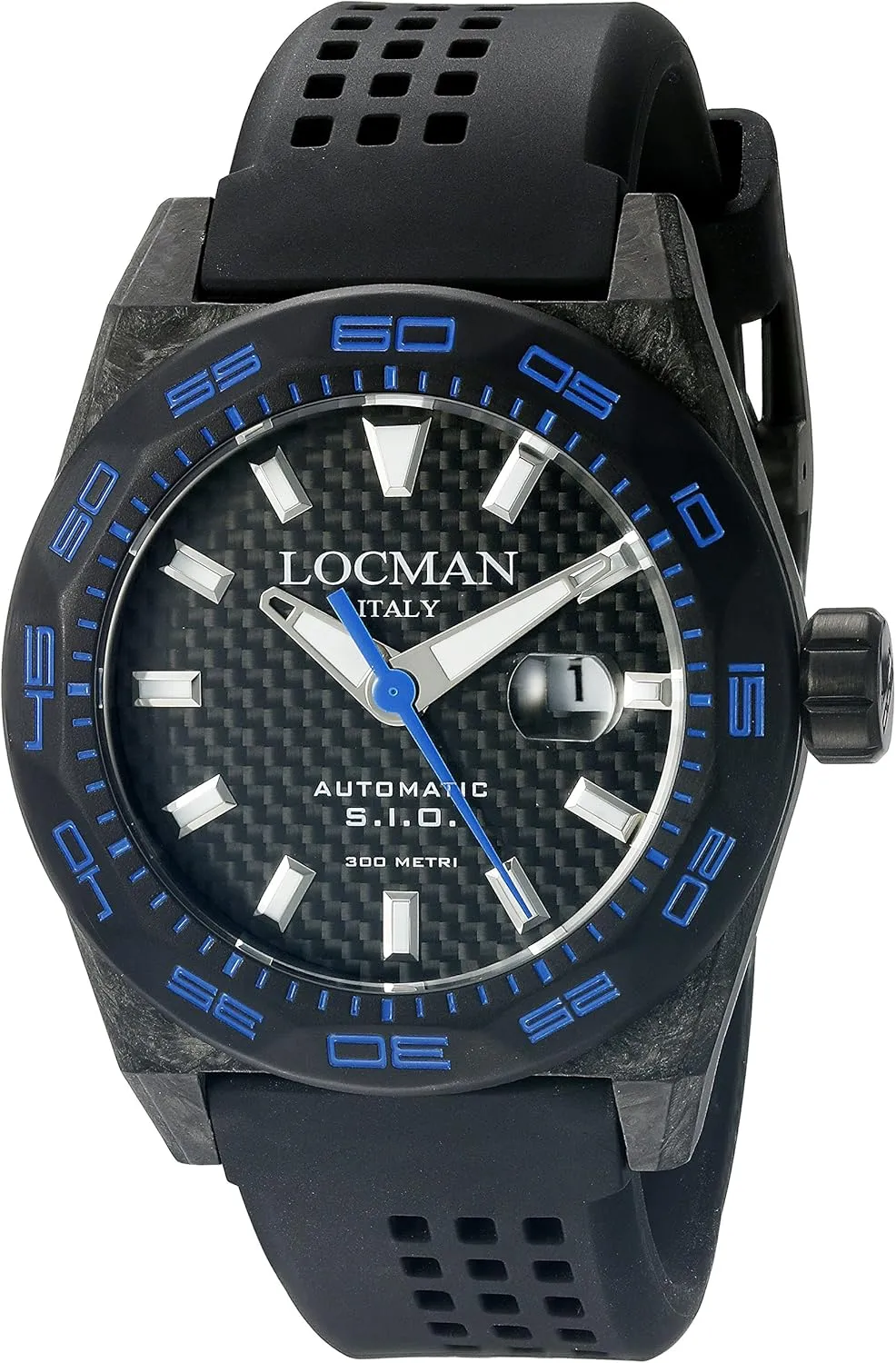Wind Black Watch Locman Italy Men's 0216V3-CBCBNKBS2K Stealth 300 Metri Analog ridiculous Display Automatic Self 