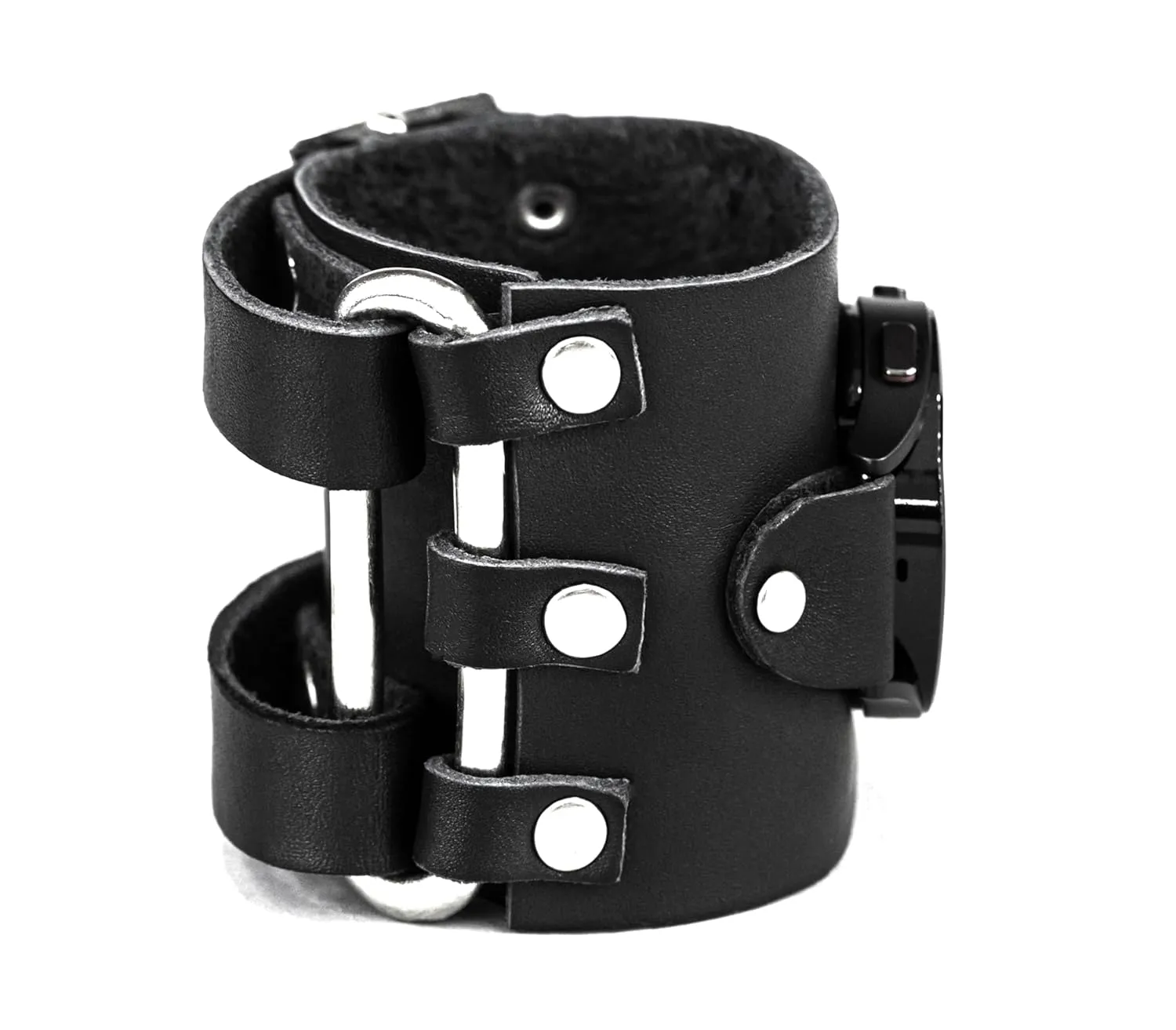 with a classic lug, Handmade UA 2107 Leather wide cuff band plug sew fume classification command 18mm 20mm 22mm Compatible with Samsung Galaxy Watch Classic Active Gear S2 S3 Classic Sport Frontier Pro and other Smart watches 