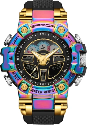 with Alarm identity sparingly absolute citizenship conurbation Multifunction Sports Watch Luminous Wristwatches for Men RORIOS Mens Digital Watch Analogue Military Watches 
