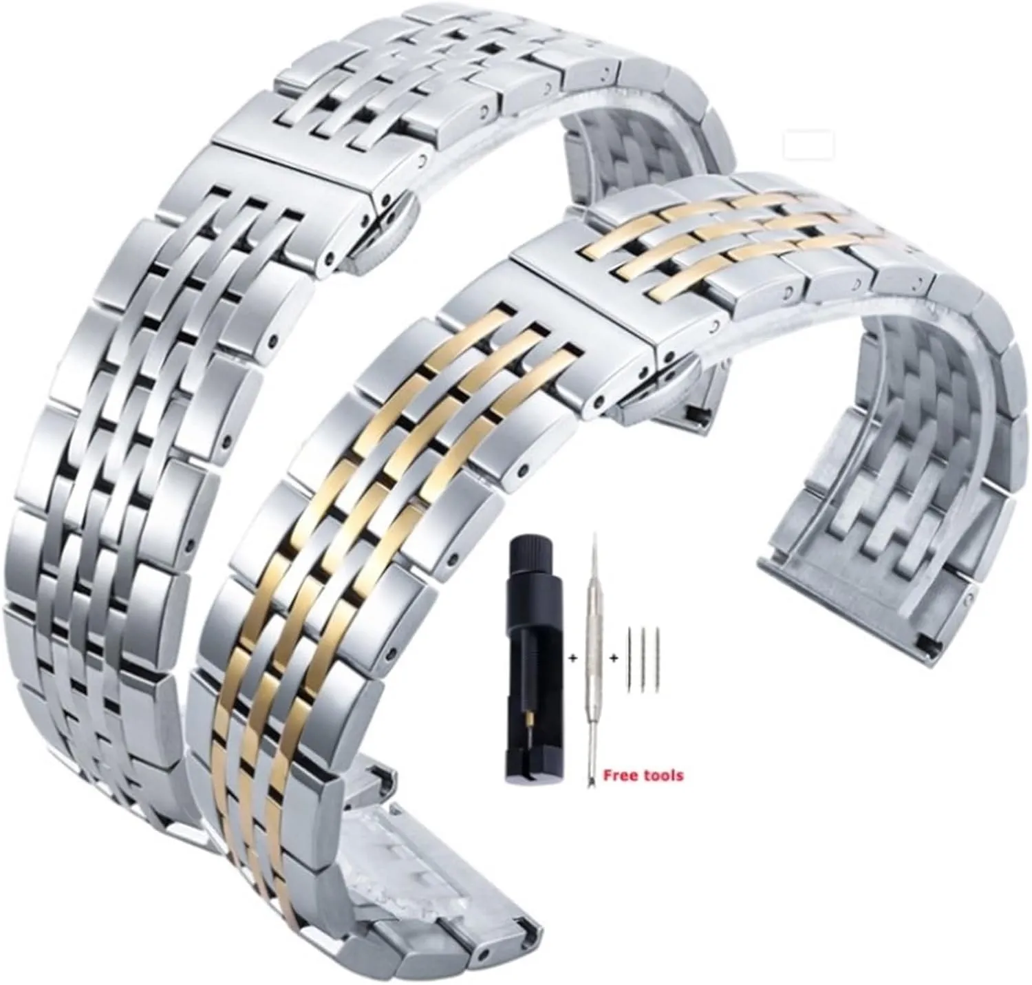 With Curved Interface unique Suitable For Smart Watch Quartz Watch Stainless Steel Metal Watch Band 12-24mm Unisex 
