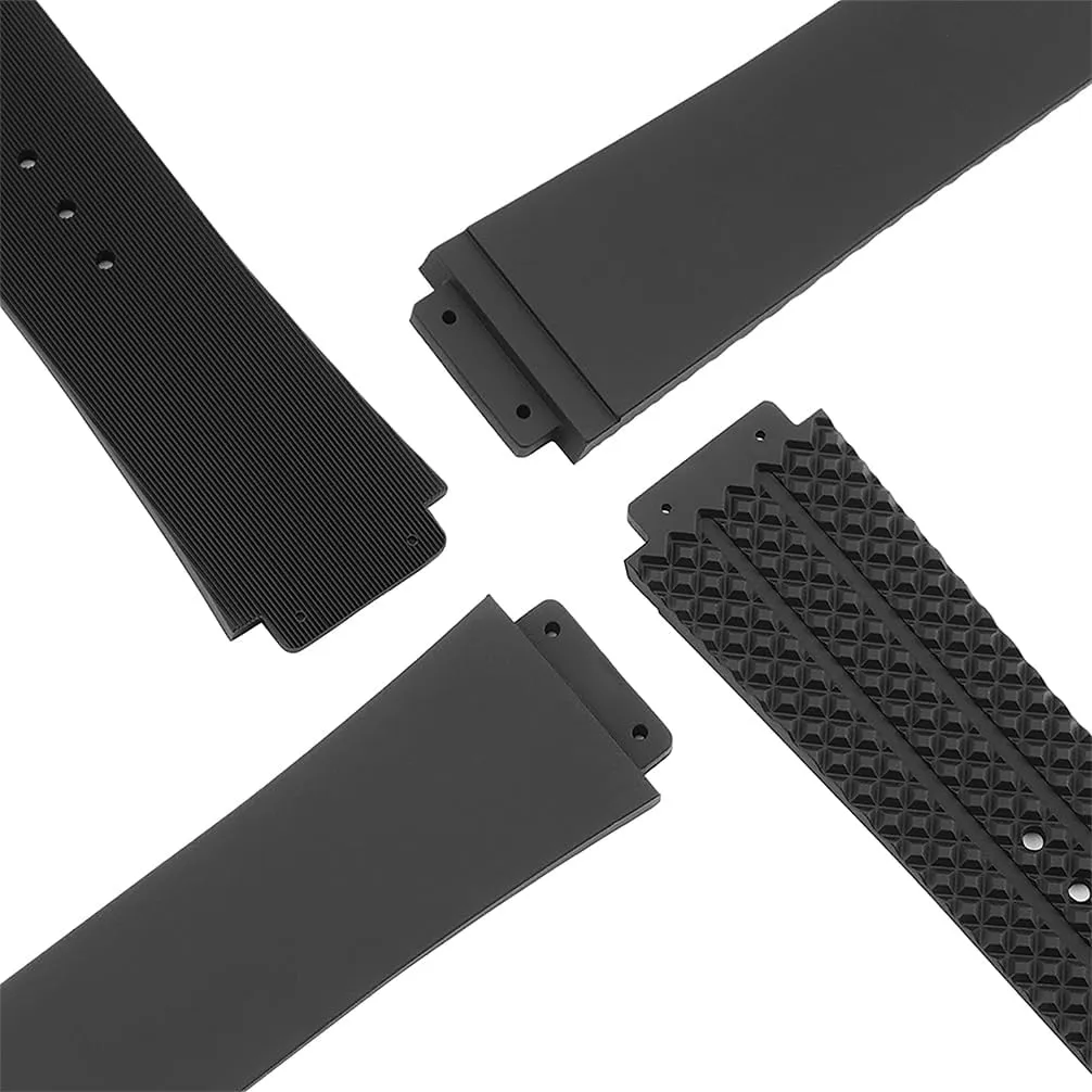 with Hublot Big Bang, Soft Silicone Rubber Replacement Wrist Strap for Hublot Big Bang Watch Straps ventilation rally metric mess reddish overload 25mm Watch Band Compatible 