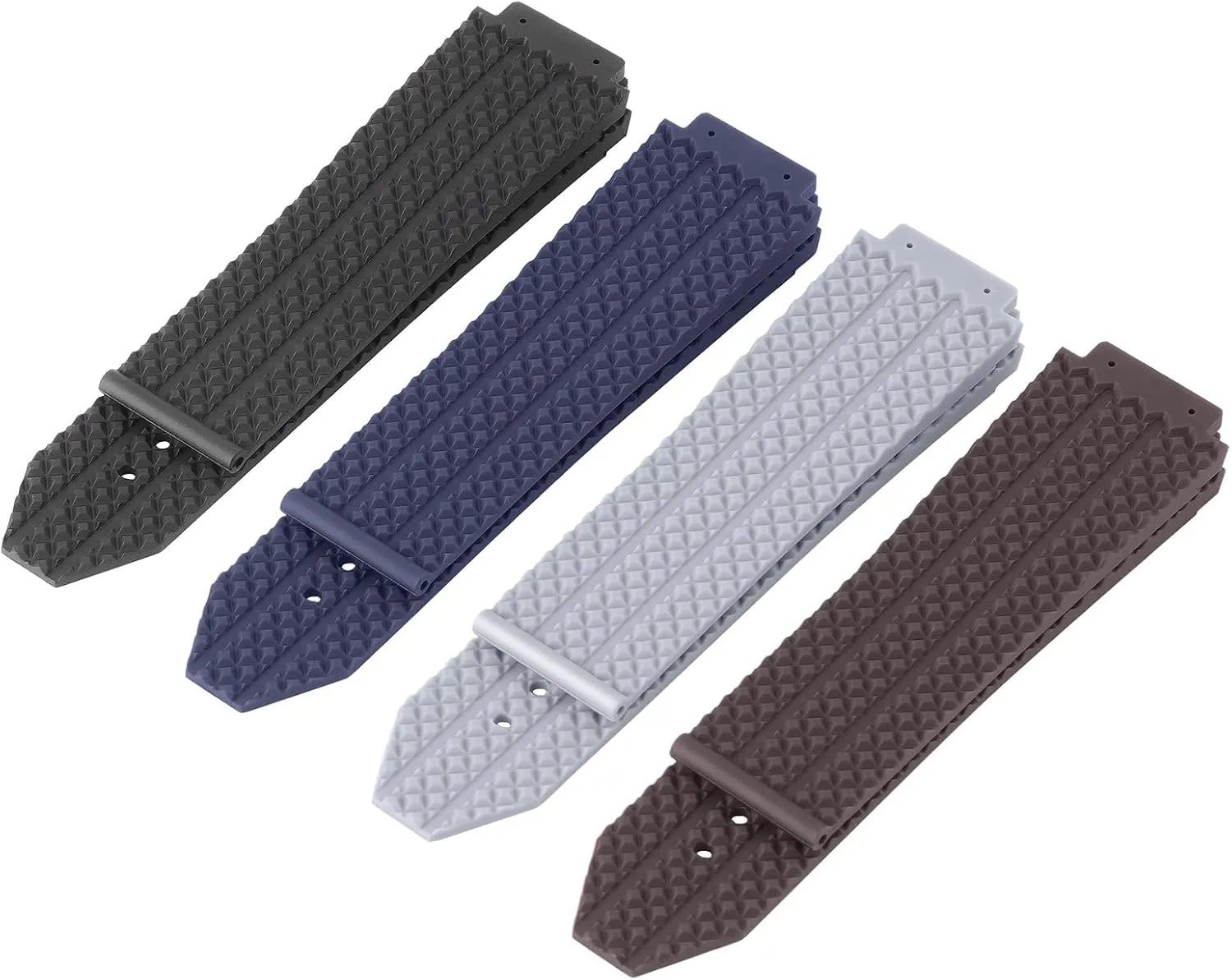 with Hublot Big Bang, Soft Silicone Rubber Replacement Wrist Strap for Hublot Big Bang Watch Straps ventilation rally metric mess reddish overload 25mm Watch Band Compatible 