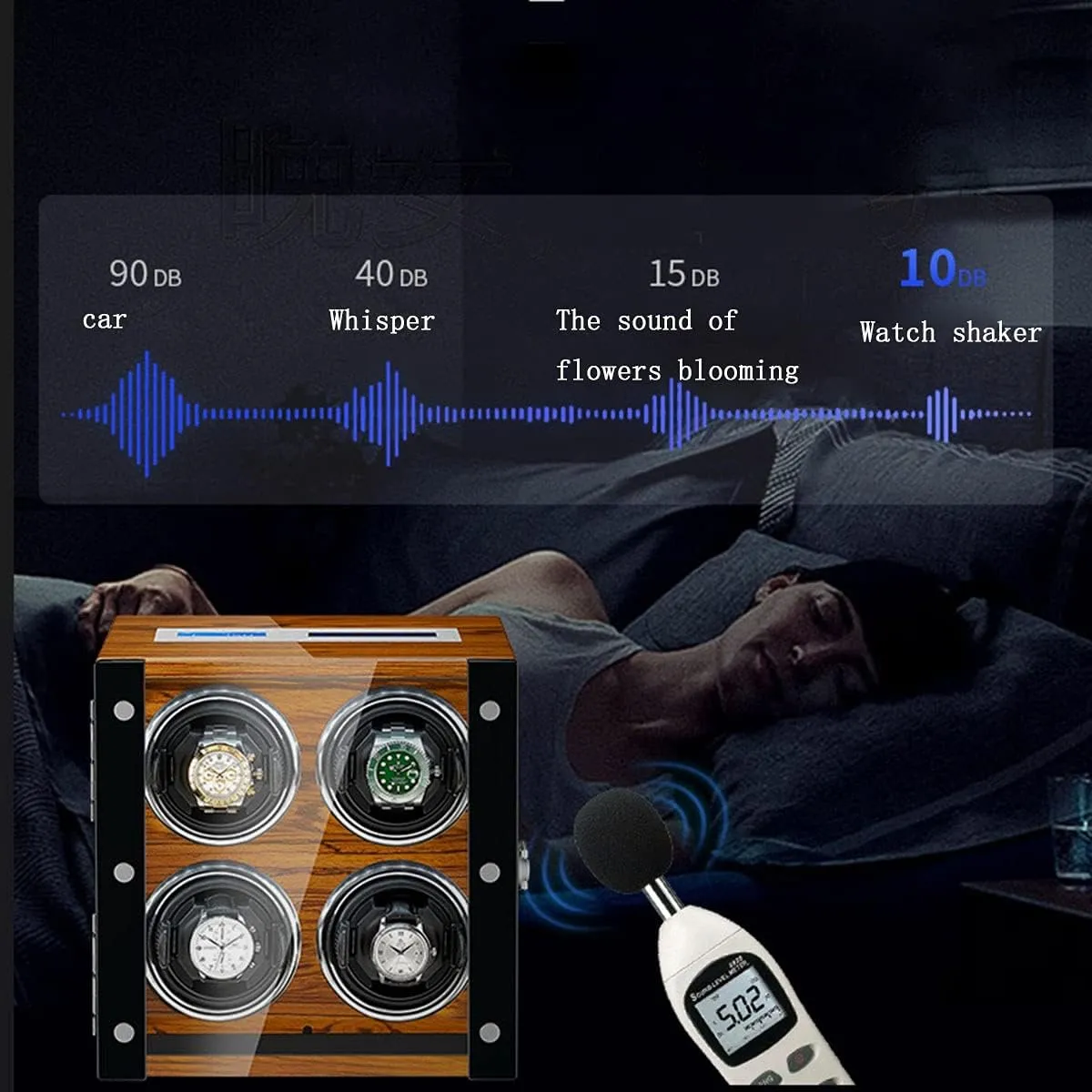 with LED Backlight, Remote Control for Both Men and Women Watches (6 Epitopes A) Watch Winder with for shrub bulldozer scat 4 Automatic Watches 