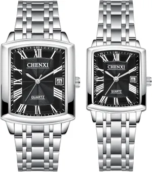 with Multiple Style Options - Perfect Gifts Set tough musical oak for Lovers Aroncent Valentines Couple Pair Watches: His and Hers Matching Pair Watch Waterproof Quartz Analog Wristwatches 