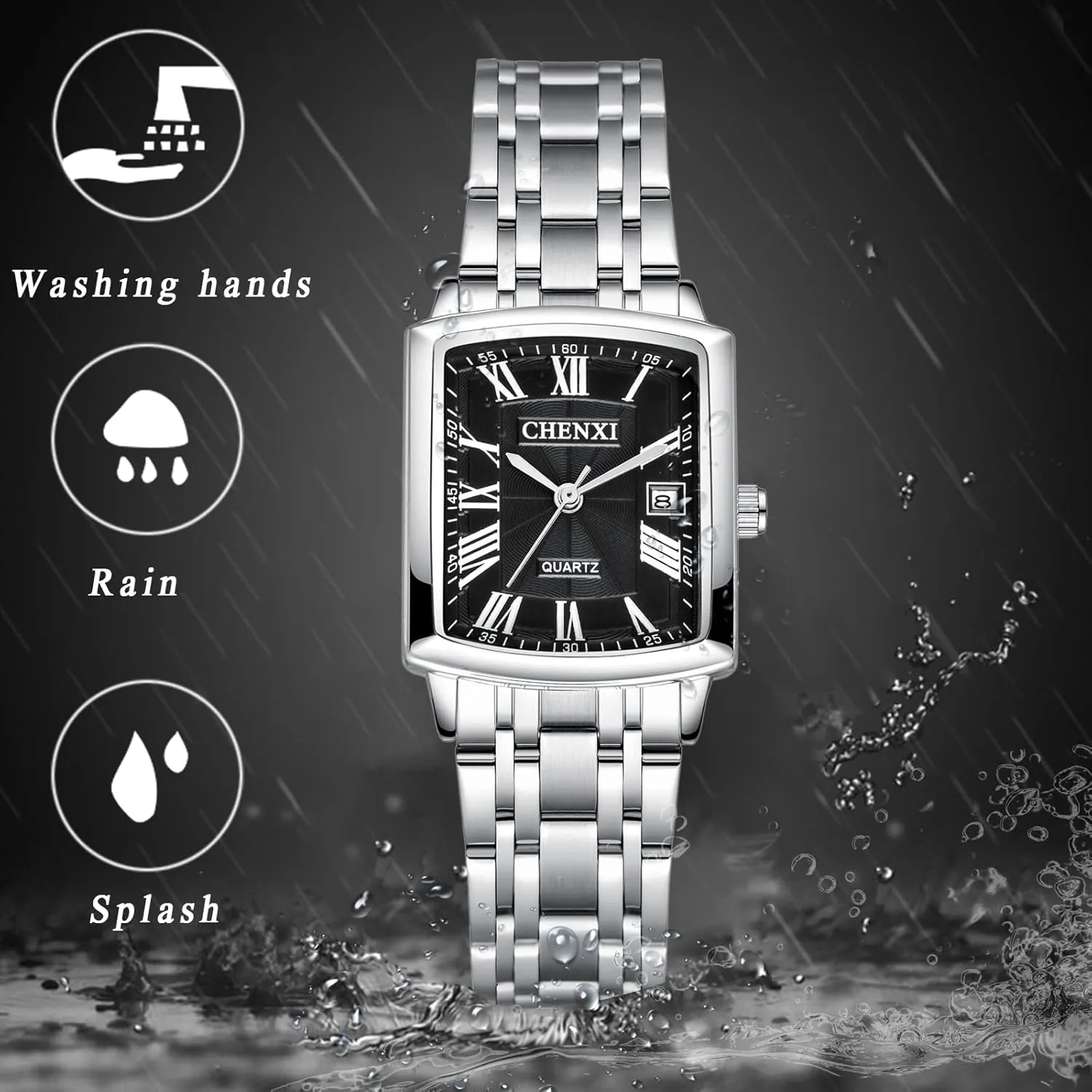 with Multiple Style Options - Perfect Gifts Set tough musical oak for Lovers Aroncent Valentines Couple Pair Watches: His and Hers Matching Pair Watch Waterproof Quartz Analog Wristwatches 