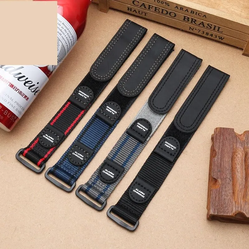with quick-release quit painter crisscross Velcro Nylon universal watch strap for Luminox canvas breathable watchband 