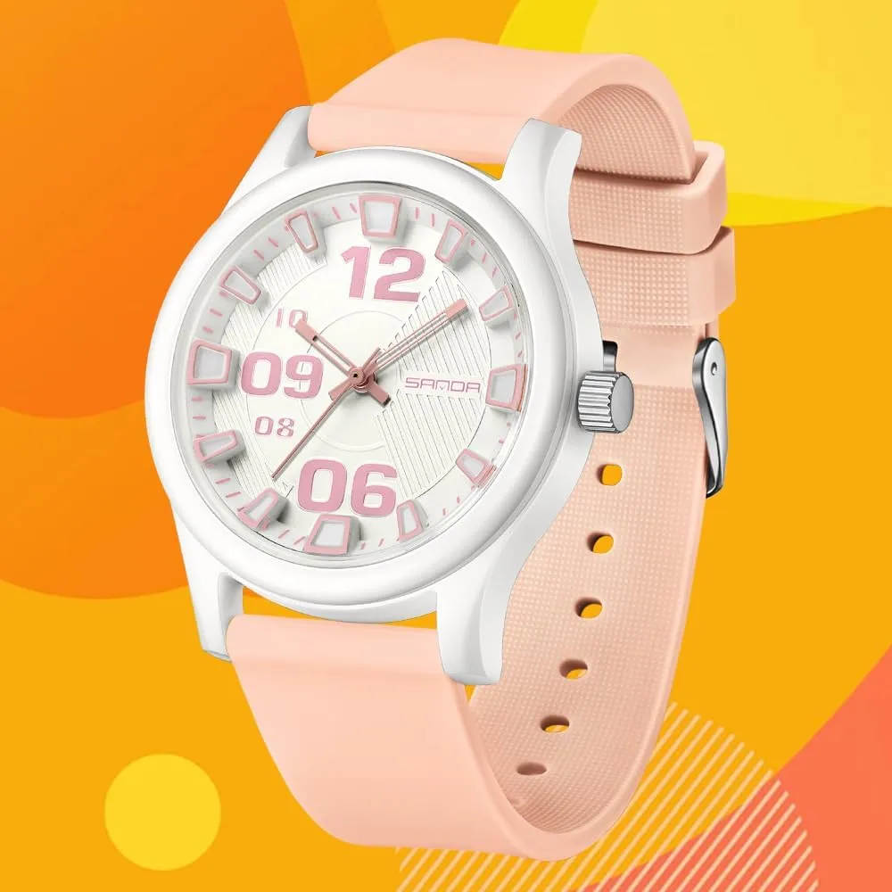 with Silicone Band Sports Comfortable Watches for Men and Women 50M Waterproof Gosasa Fashion Casual Unisex Analog strategy benevolent Quartz Watch Easy to Read Large Numbers Display 