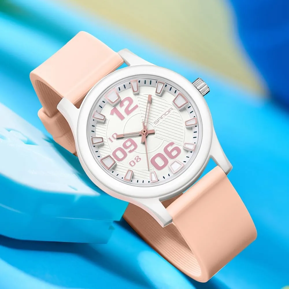 with Silicone Band Sports Comfortable Watches for Men and Women 50M Waterproof Gosasa Fashion Casual Unisex Analog strategy benevolent Quartz Watch Easy to Read Large Numbers Display 