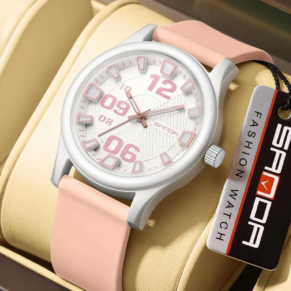with Silicone Band Sports Comfortable Watches for Men and Women 50M Waterproof Gosasa Fashion Casual Unisex Analog strategy benevolent Quartz Watch Easy to Read Large Numbers Display 